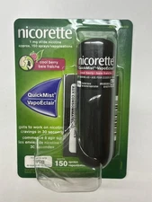Nicorette Quickmist 1mg Cool berry Flavor 150 Sprays