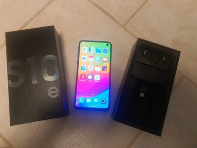 Galaxy S10e SM-G970F 6/128GB schwarz mit e-OS (auf Android 15-Basis) & OVP