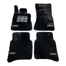 Black Sheepskin Floor Mats for W221 Mercedes Benz S Class S500 S550 S63 S65 S600