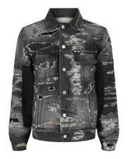Givenchy Mens Distressed Denim Jacket