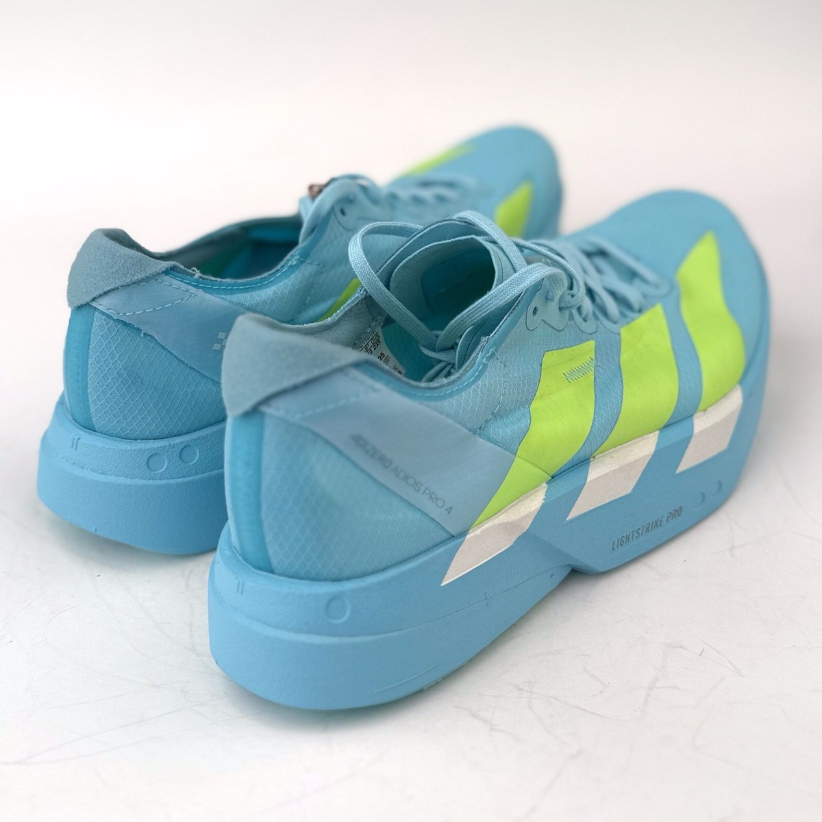 Size M8/W9 - Adidas Adizero Adios Pro 4 Aqua Lucid Lemon JR1251