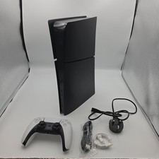 Sony PS5 Slim Disc-free w/Upgraded Hall Effect Controller + Cables - Black