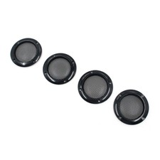 4 Pcs 2 Inch Speaker Cover Black ABS Plastic Car Speaker Grill with Metal Mes...