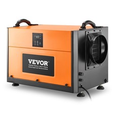 VEVOR 156 Pints Commercial Dehumidifier with Hose Auto Defrost for Crawl Space