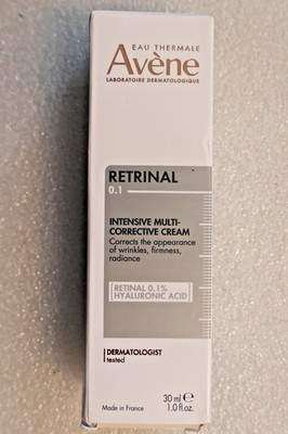 Avene Retrinal 0.1 Intensive Multi-Corrective Cream 1 oz 30 ML NEW. EXP 11/2028