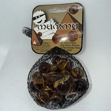 Vacor Mega Marble Lot Player Mummy Transparent with Swirls 19/32" to 5/8"