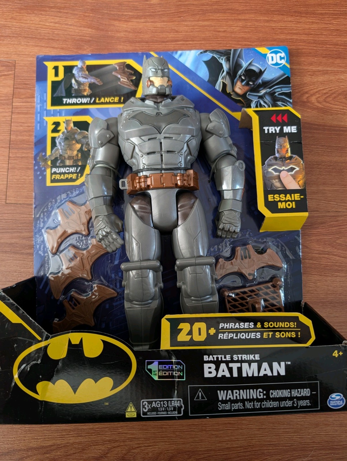 DC Comics Battle Strike Batman 12 inch Action Figure | Accessories & 20+ Sounds