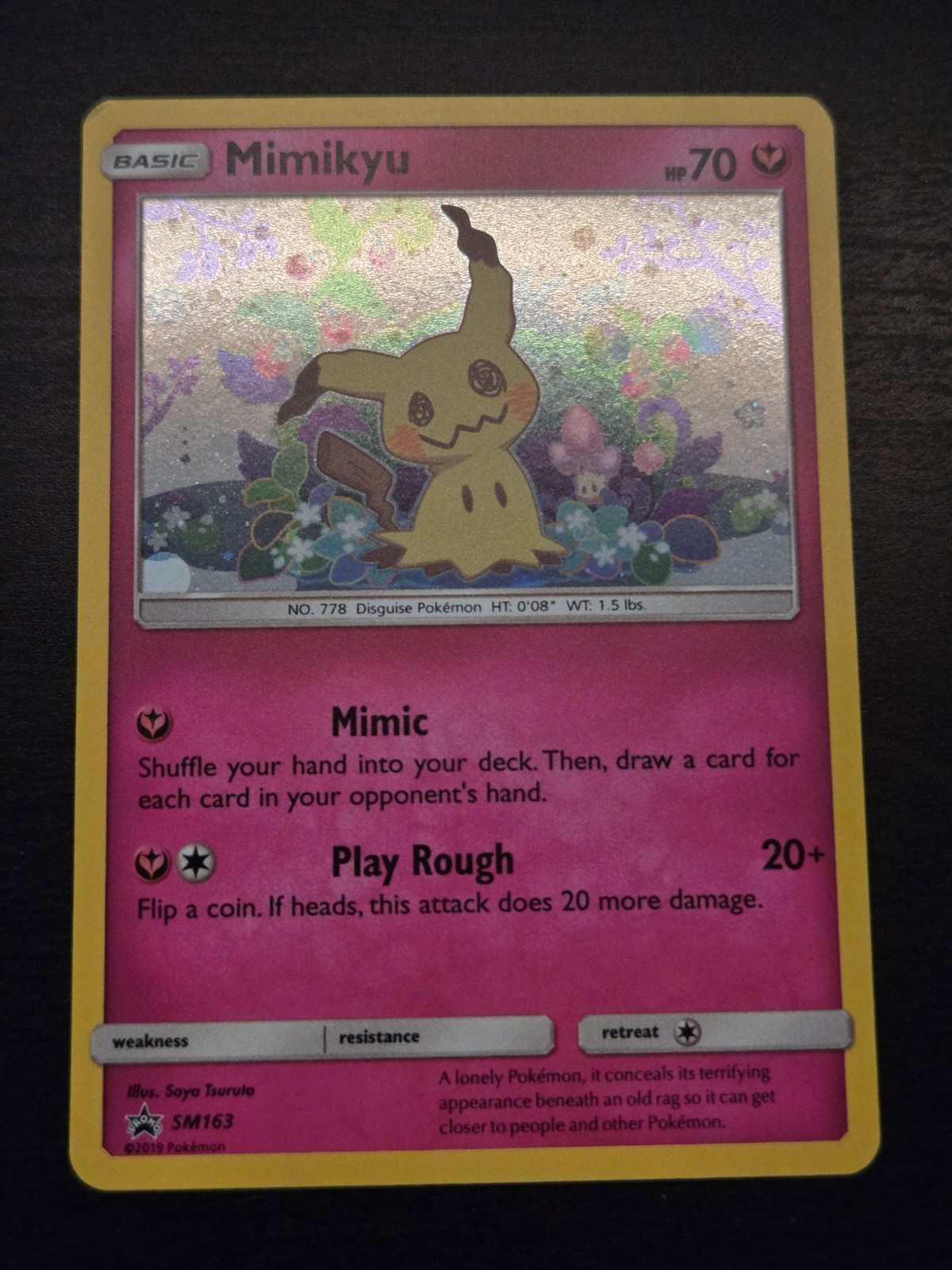 Mimikyu - SM163 - Black Star Promo Sun & Moon - Holo - NM