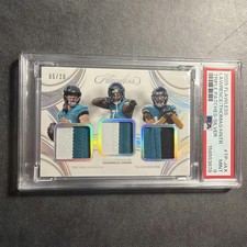 2025 Flawless Trevor Lawrence Brian Thomas Jr. Travis Hunter /20 PSA 9. Pop 1