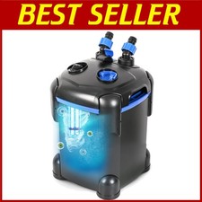 Ultra-Quiet 172GPH Canister Filter for Large Fish Tanks