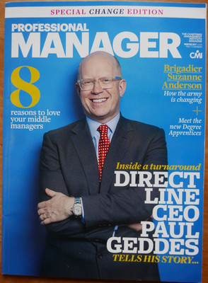 Professional Manager Magazine, Winter 2017, Direct Line Turnaround, New