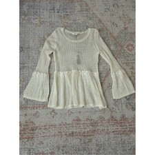 NWT LC Lauren Conrad Crochet Lace Peplum Bell...