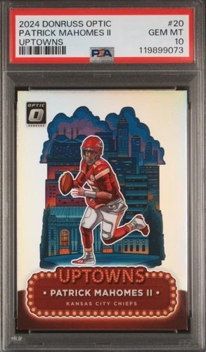 2024 Donruss Optic Patrick Mahomes II Uptowns #20 PSA 10 GEM MT🔥