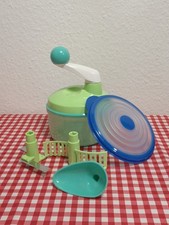 Tupperware  *  Quick Chef * Zerkleinerer * blau grün * Camping Zelten Outdoor