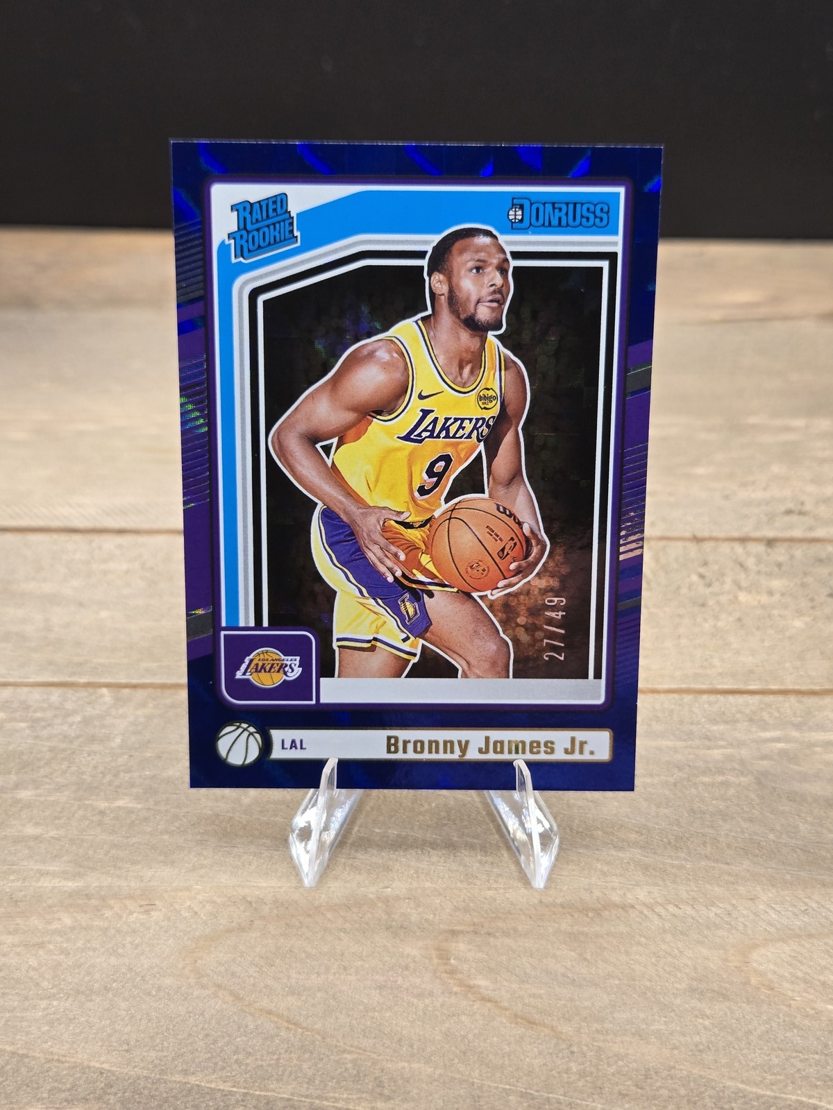 2024-25 Donruss #243 Bronny James Jr. Checkerboard #/49