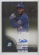 2022 Bowman Heritage Chrome Prospect Auto Simon Juan #CPA-SJ Auto 1eu3