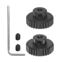 2Stk 48P GehäRtete Ritzel Motor Getriebe Set 29T 30T 3.175Mm Rc Motor Welle 48