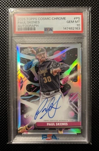 2025 Topps Cosmic Chrome - Paul Skenes Auto PSA 10 Pop 2!