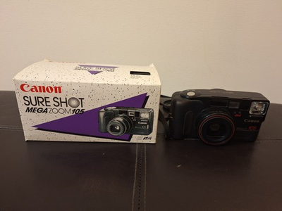 #ad Canon Sure Shot Mega Zoom 105 Point amp; shoot Camera HUGE 105mm Original Cap $35.00