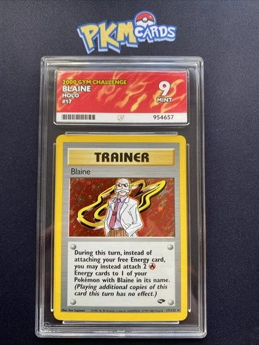 Pokémon TCG Blaine Gym Challenge 17/132 Holo ACE 9 Mint.