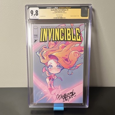 Invincible #1 (2003) CGC 9.8 SS | Rose Besch Foil Variant | JSA Authenticated