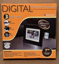 Smartparts - Digital Picture Frame - Wood 7" Viewable Image - SP70BR - NEW
