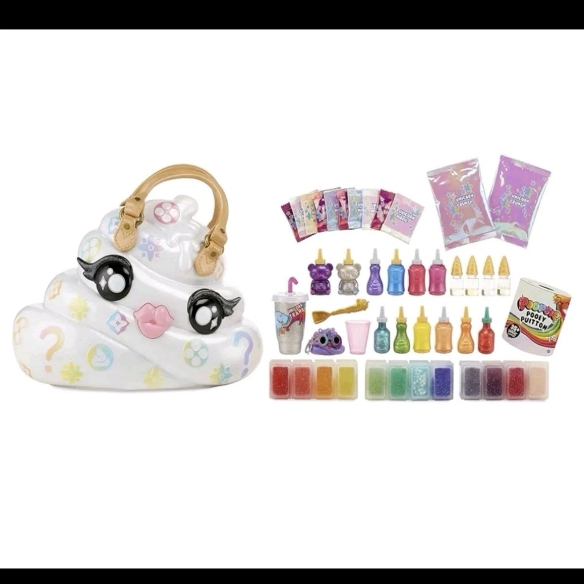 Poopsie Pooey Puitton DIY Slime Kit Carrying Case Purse Poop 35+