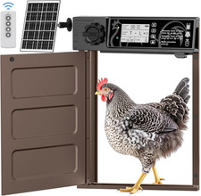 Large Size Automatic Chicken Coop Door Solar - Powered Auto Chicken Door Opener,