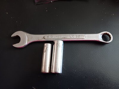 ''Crescent'' 5/8'' Wrench And Sockets 3/8'' Dr 7/16''&9/16 Deep
