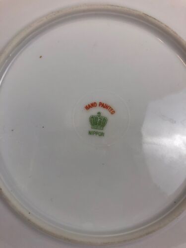Nippon Crown Mark Hand Painted Cherry Blossoms? Floral plate Pink, 6.5” Wide - Picture 4 of 4