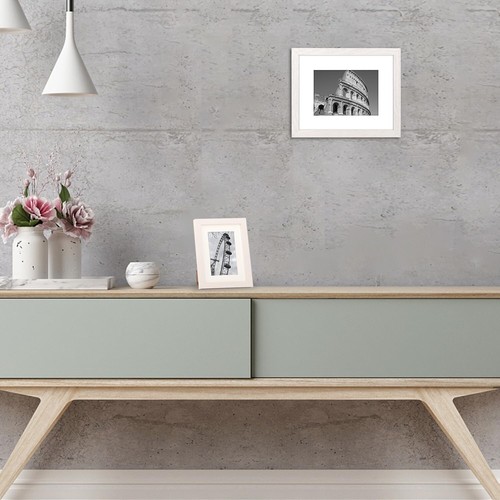 2 PC 12x16in or 9x12 w/ Mat Poster Frame Set, Wall Mount Vertically or Horizonta - Picture 2 of 8