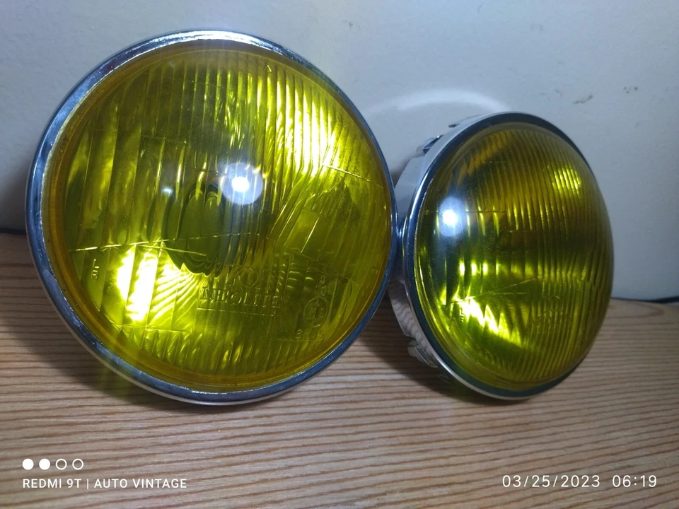  Fiat 131 132 128 sL 128 3p Yellow Headlights Set Of 2 Fit To - Image 2 of 4