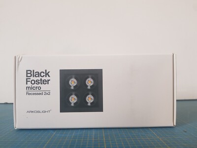 ARKOSLIGHT A414-30-21-N Black Foster Micro Recessed 2X2 Dim Dali 3000K