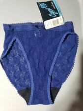 Rare Best Form High Leg Vintage Navy Stretch Lace sz 5 Panties