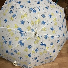 NINA RICCI Vintage L  Air Du Temps Birds Umbrella / Parasol - Large - New