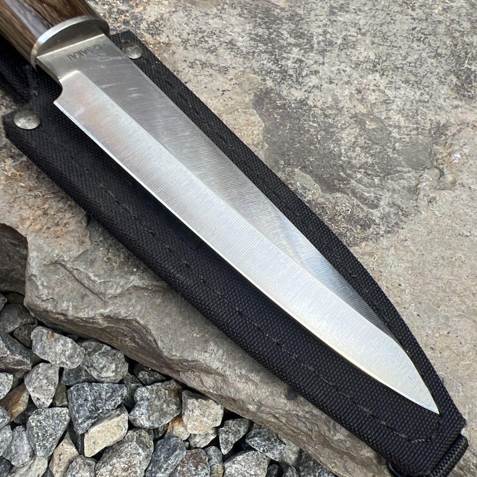 Seki Gerber Sakai G Sakai Fixed Blade Knife w/ Sheath Rare Japan *D3273