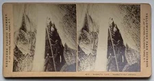 F Jay Haynes, Yellowstone / Mammoth Cave Mammoth Hot Sprints 4515 Stereoview