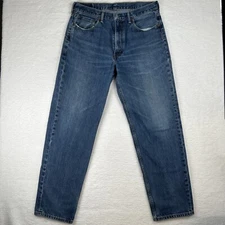 Levi’s 550 Straight Leg Jeans Mens 36x34 (Actual 36x31) Blue Denim Mid Rise Zip