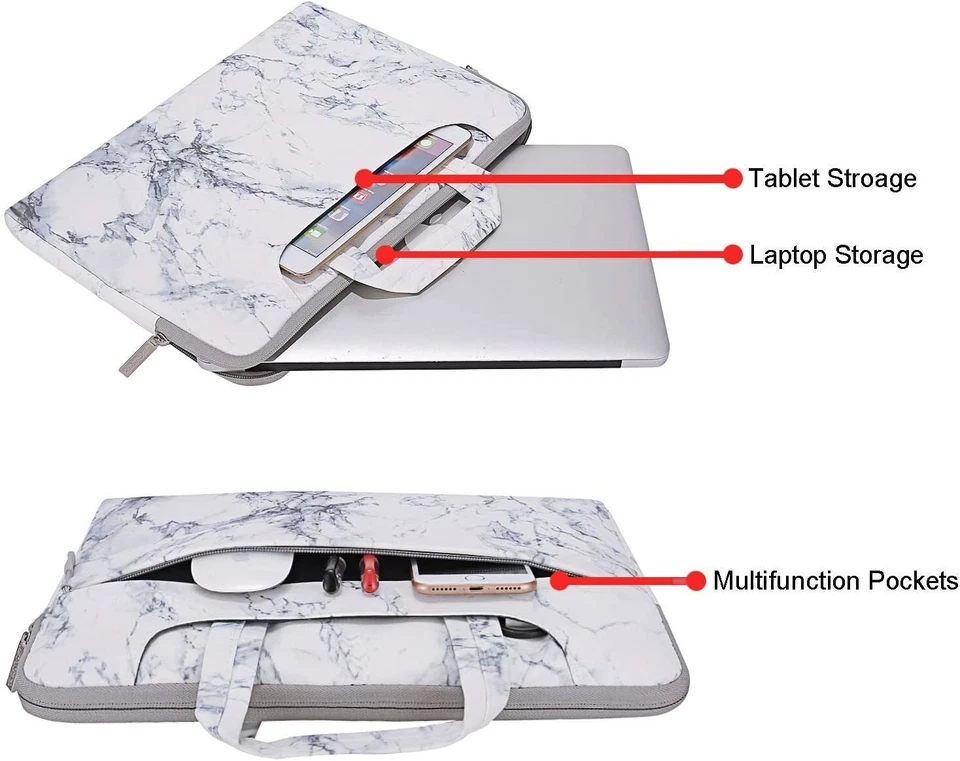 Bolsa de ombro para laptop 13.3 14 15.6 16 polegadas MacBook Pro Air 13 M1 M2 capa - Imagem 2 de 4