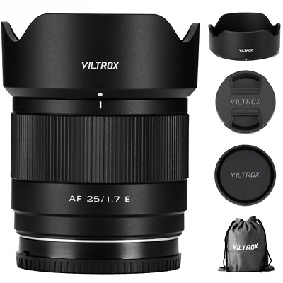 Viltrox 25mm F1.7 APS-C Auto Focus Prime Lens for Sony E-mount Mirrorless Camera