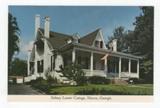 Sidney Lanier Cottage Macon Georgia VTG Postcard Unposted