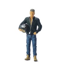 1:64 Painted Figure Mini Model Miniature Resin Diorama Car Scene Sand Man Helmet