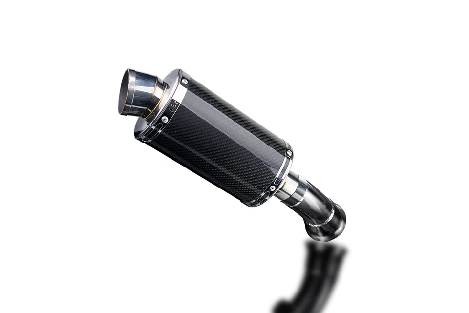 Kit silenciador carbono ovalado Ducati Hyperstrada 13-16 Hypermotard 939 16-18 9" Foto 2 de 4