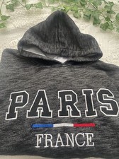 Paris France Hoodie Embroidered Travel Pullover Adult S Unisex Vacation Souvenir