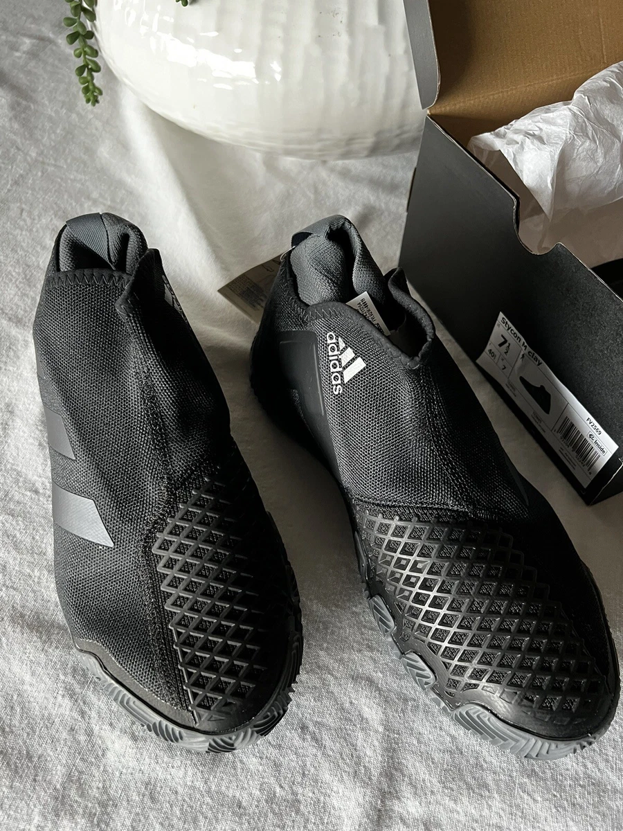 Adidas Stycon Laceless Tennis Shoes FV2569 Men s US 7.5 Black Grey
