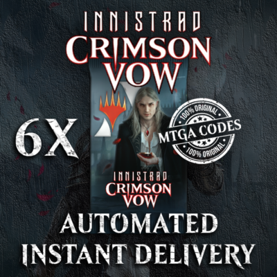 Digital MTG Collection MTG Arena Code Card - Innistrad: Crimson Vow  Prerelease, 6 Booster Packs, Digital Magic: The Gathering