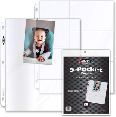 Pro 5-Pocket 3X5 Side Loading Page (20 Ct Pack)