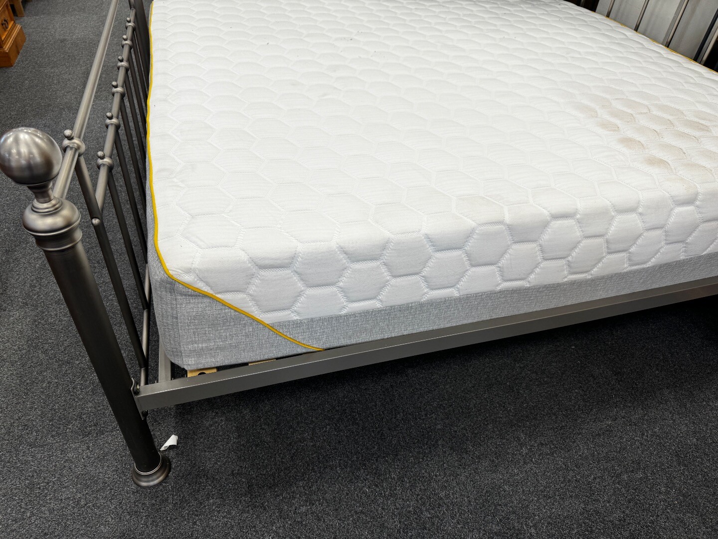 Super King Metal Bed Frame With Salus Memory Foam Mattress CS H50 eBay