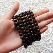 108 Golden Black Coral Prayer Beads 8 MM Buddhist Mala Hailiu