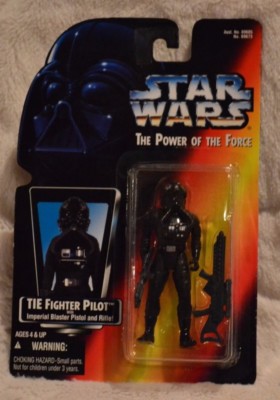 STAR WARS THE POWER OF THE FORCE TIE FIGHTER PILOT FIGURE-KENNER-1995-COLLECTOR
